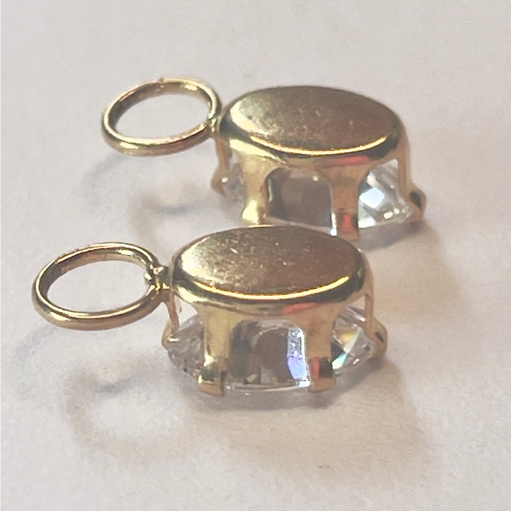 Solid 14k Gold Compose Earring Charms - Picture 6 of 12